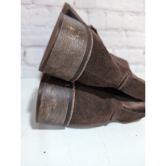 Timberland Womens Chelsea Boots Size 10 Brown Cognac Leather Zip Pull On Ankle - Picture 11 of 13